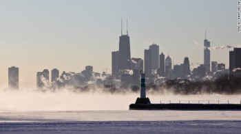 Quando la bufera di neve viene….dal lago!