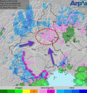 Ritorna la neve in collina e pianura, ma è solo un breve passaggio