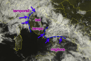 Pasquetta bagnata: si salva solo il Sud Italia.