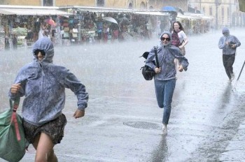 Le piogge si spostano al Centro-Sud, massime in risalita