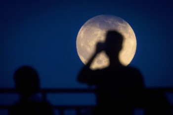 Lo spettacolo della super Luna.