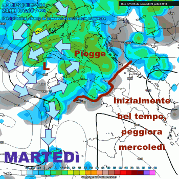 L’estate ci ripensa, nuova goccia fredda in arrivo Martedì