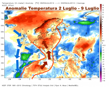 Settimana fredda in Spagna e Italia, elevati contrasti termici in tutta Europa