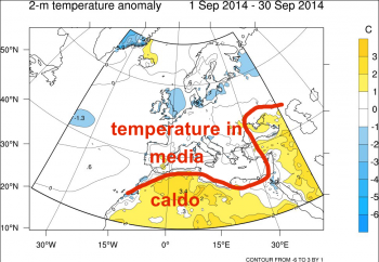 Settembre in media, primi dettagli dalle previsioni mensili