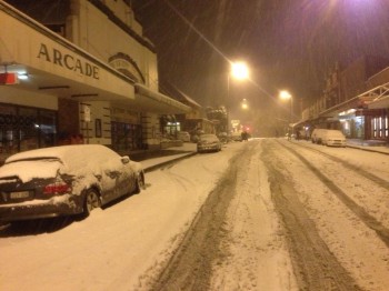 Neve di primavera in Australia