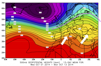 Prima metà di Ottobre molto calda, tutta colpa delle rimonte Africane