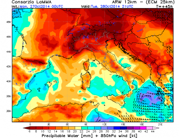 ATTENZIONE: Probabili forti piogge su estremo Sud, a rischio Sicilia e regioni Ioniche