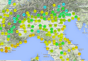 Aumenta la copertura nevosa in Asia, prime minime pre-Invernali al Nord Italia