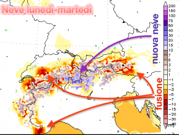 In settimana torna la neve sulle Alpi, ma la stagione invernale latita…