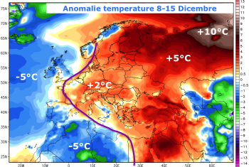 Ultima settimana: caldo anomalo in Europa, ma anche negli USA l’inverno molla la presa