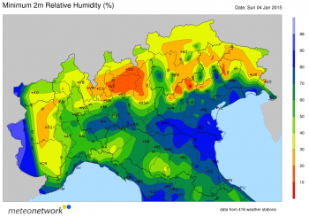 Favonio al massimo in Piemonte e Lombardia, massime oltre i 20°C