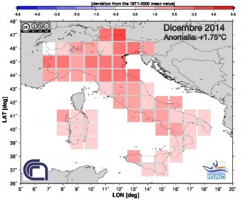 Il 2014 è stato l’anno più caldo mai registrato da almeno 200 anni