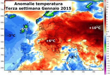 Ultima settimana ancora segnata da pesanti anomalie positive…