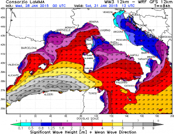 È tempo di mareggiate! Settimana movimentata nel Mediterraneo