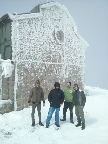 Pizzo San Michele: il santuario tra la neve