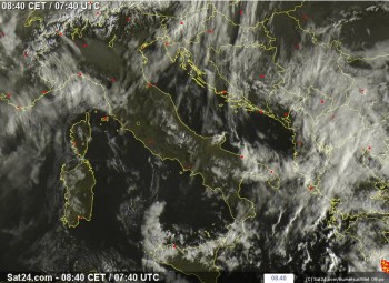 Bel tempo al centro-nord, ancora piogge all’estremo sud