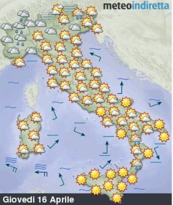 Previsioni meteo settimana