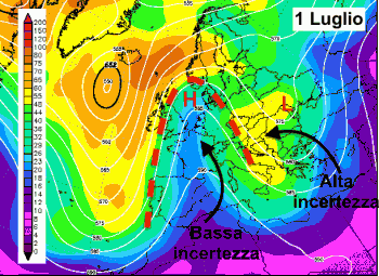 Prossima settimana: caldo ridimensionato, inizialmente sarà sopra media solo al Nord