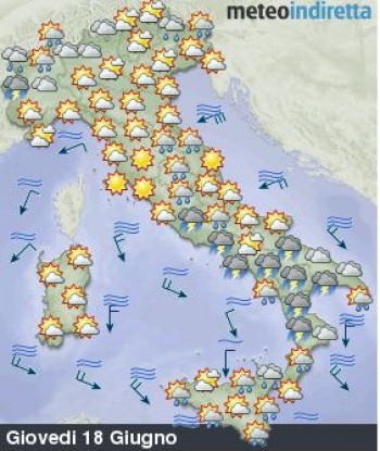 Previsioni meteo settimana