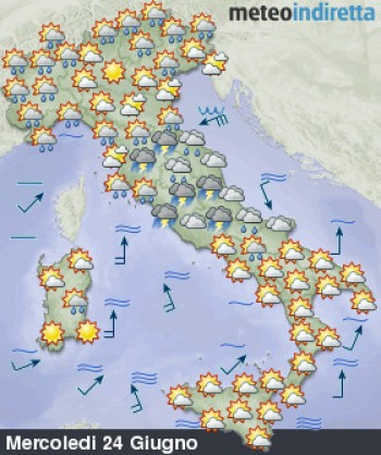 Nuova settimana, nuova perturbazione: breve rinfrescata e qualche pioggia