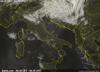 Buongiorno Italia,ecco il tempo in atto questo Giovedì