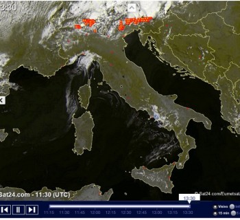 Temperature e temporali in tempo reale