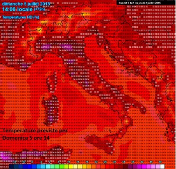 Caldo Africano in aumento nel weekend