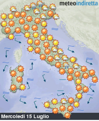 Previsioni meteo settimana