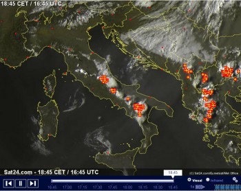 Meteo News: Temporali in atto, vediamo dove