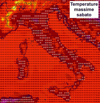 Di nuovo oltre i 35 gradi, tutti i dettagli sulle massime previste