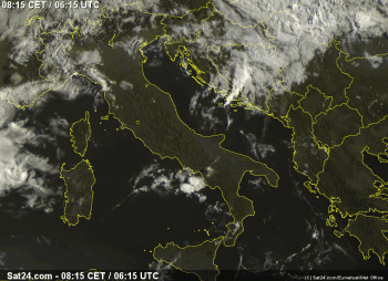 Buongiorno Italia,ecco il tempo in atto questo Martedì 18 Agosto 2015