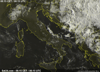 Buongiorno Italia,ecco il tempo in atto questo Sabato 22 Agosto 2015