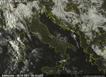 Buongiorno Italia,ecco il tempo in atto questa Domenica 23 Agosto 2015