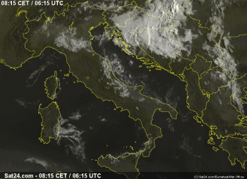 Buongiorno Italia,ecco il tempo in atto questo Mercoledì 26 Agosto 2015