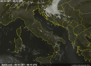 Buongiorno Italia,ecco il tempo in atto questo Giovedì 27 Agosto 2015