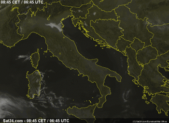 Buongiorno Italia,ecco il tempo in atto questo Sabato 29 Agosto 2015