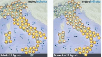 Quarto weekend di agosto: come sarà il tempo?