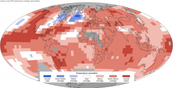 Caldo in ritirata, ma il 2015 potrebbe concludersi come anno record