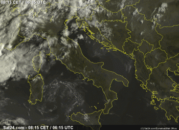 Buongiorno Italia,ecco il tempo in atto questo Giovedì 3 Settembre 2015