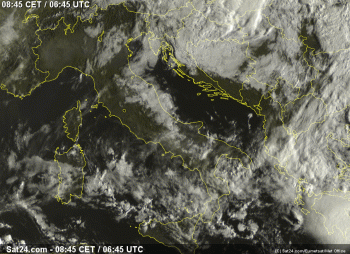 Buongiorno Italia,ecco il tempo in atto questo Sabato 26 Settembre 2015