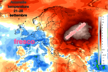 Ultima settimana fresca in Europa, caldo fuori stagione in Russia