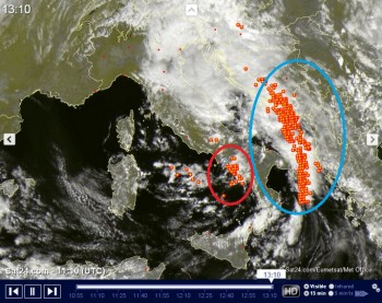 Il maltempo flagella il sud Italia