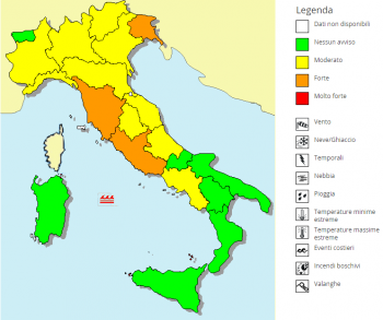 Fenomeni intensi previsti per le prossime ore, ecco dove