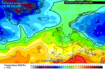 Tendenza meteo a 15 giorni,dal 6 al 20 Ottobre 2015