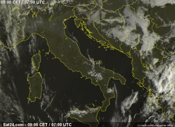 Buongiorno Italia,ecco il tempo in atto questo Sabato 24 Ottobre 2015