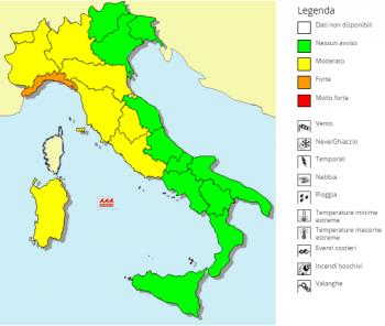 Temporali intensi previsti per le prossime ore, ecco dove