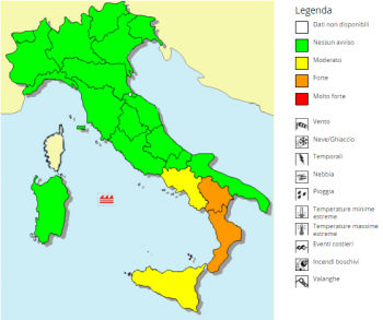 Temporali intensi e forti venti per le prossime ore, ecco dove