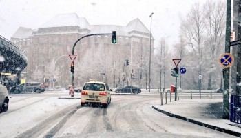 Neve in Danimarca ed in Germania, accumuli da record [FOTO]