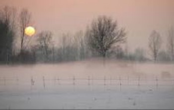 La nebbia da irraggiamento, conseguenza del forte anticiclone