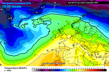 Tendenza meteo a 15 giorni,dal 3 al 17 Novembre 2015